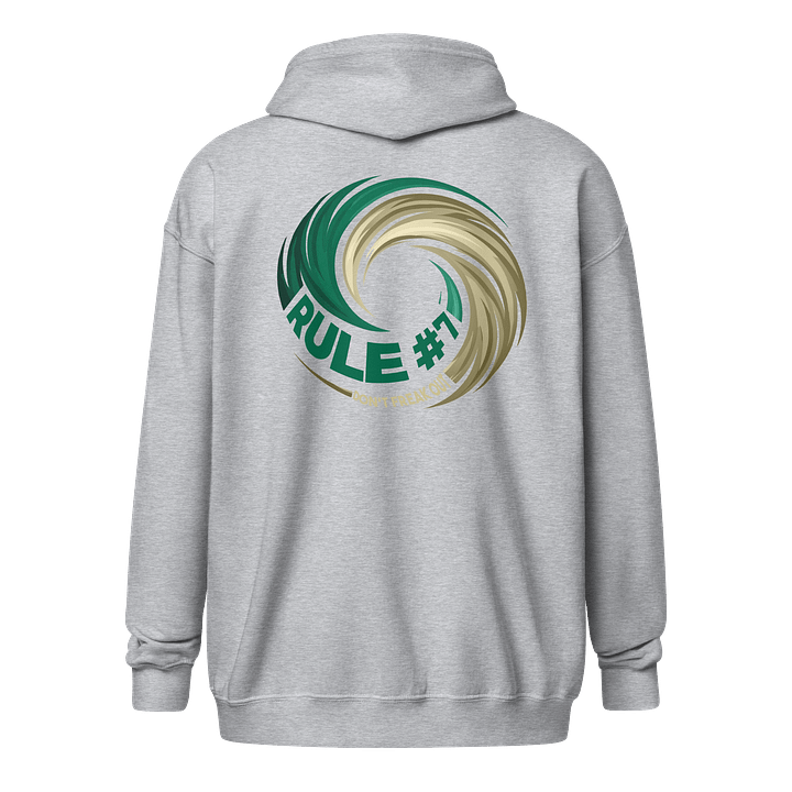 Rule #7 Zip Hoodie Green and Gold product image (6)