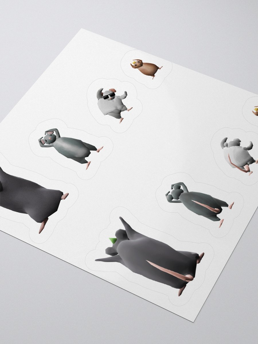 Rat Party YMCA Sticker Set product image (3)