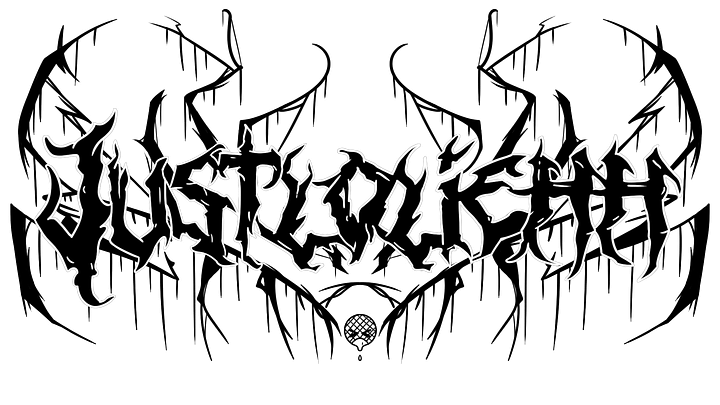 Justloliehh metal logo Black TSHIRT product image (2)