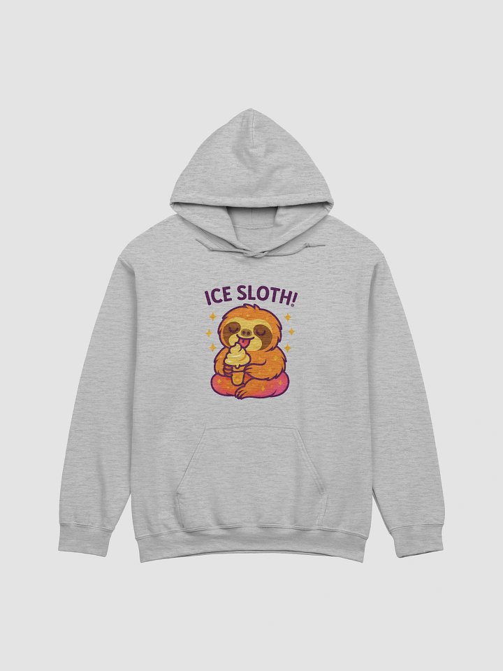 Ice Sloth – Funny Sloth Ice Cream Hoodie | Sloths Having Snacks Collection product image (1)