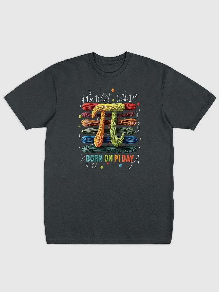 Born on Pi Day T-Shirt - Colorful Yarn Art Math Design | Geek & Nerd Gift product image (1)