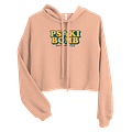 Yellow PsakiBomb Women's Cropped Hoodie product image (8)