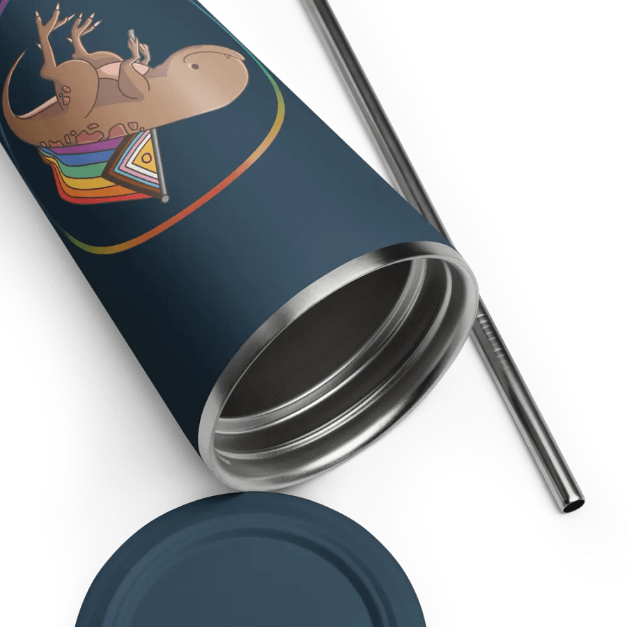 Pride Friend Tumbler w/Straw (Blue) product image (12)