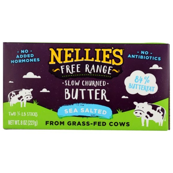 Nellies free range slow churned butter (sea salted) product image (1)
