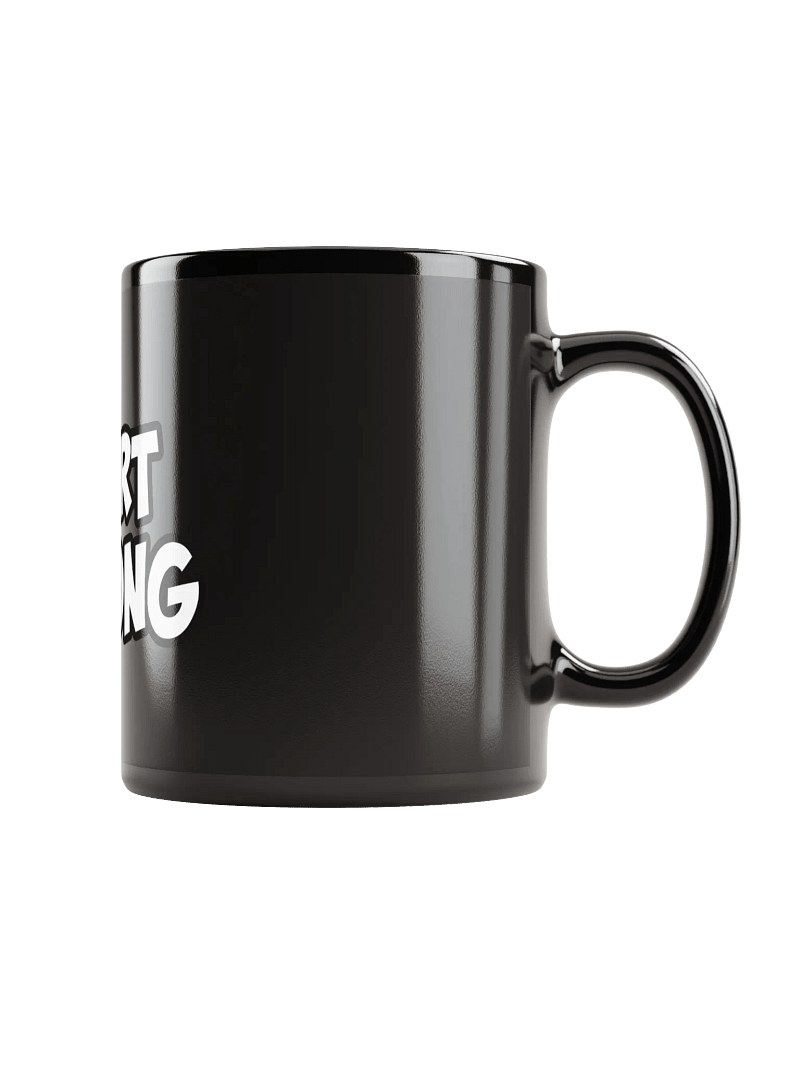 START STRONG Black Glossy Mug
