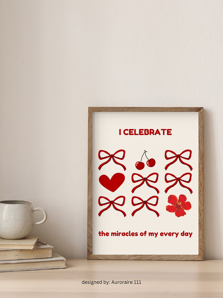 I Celebrate - Printable Wall Art | Digital Poster Download | Multiple Sizes Included product image (3)