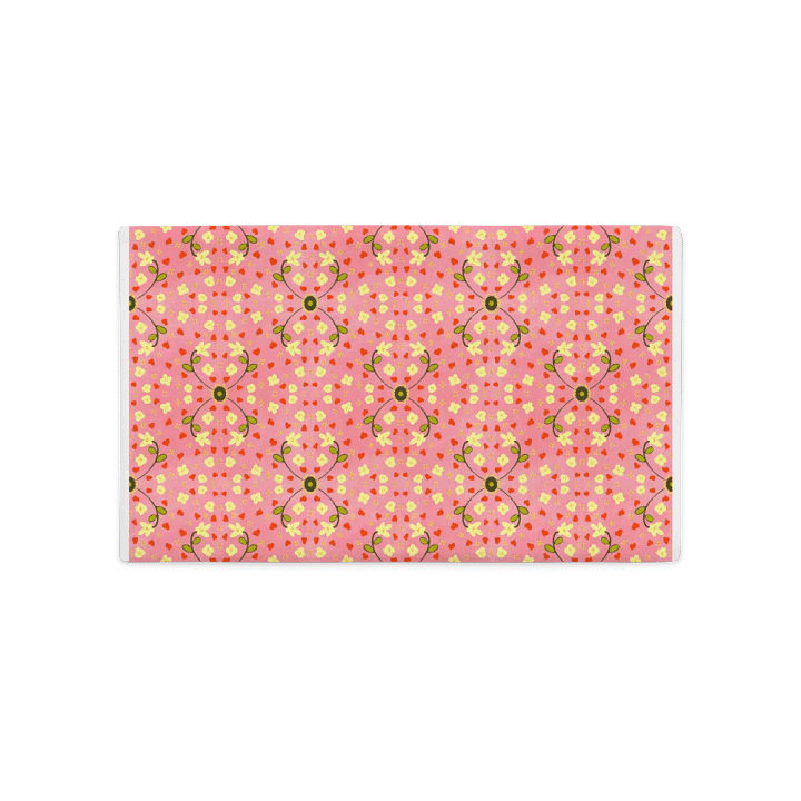 Hearts and Flowers Pink Pillow Case product image (5)