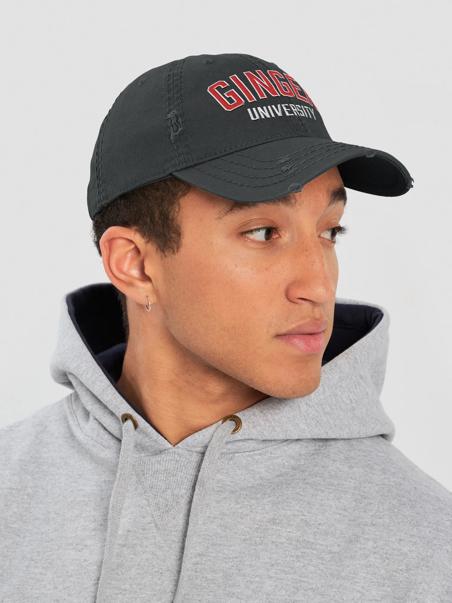 GINGER UNIVERSITY DISTRESSED DAD HAT product image (4)