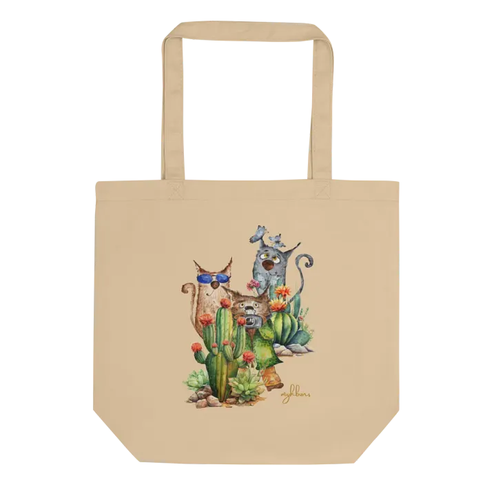 Desert Bloom: A Tale of Resilience Eco Tote Bag (Small) product image (2)