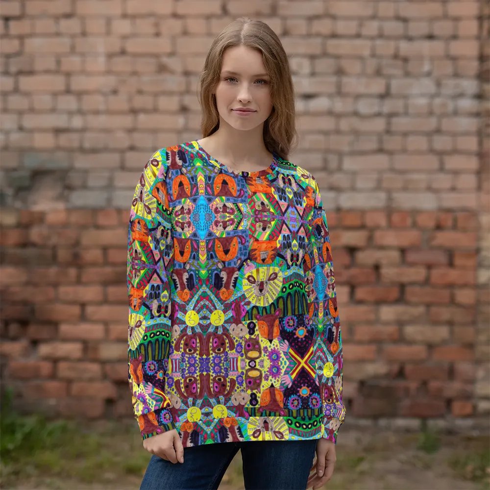 Abstract Doodle Animals Unisex Sweatshirt product image (1)