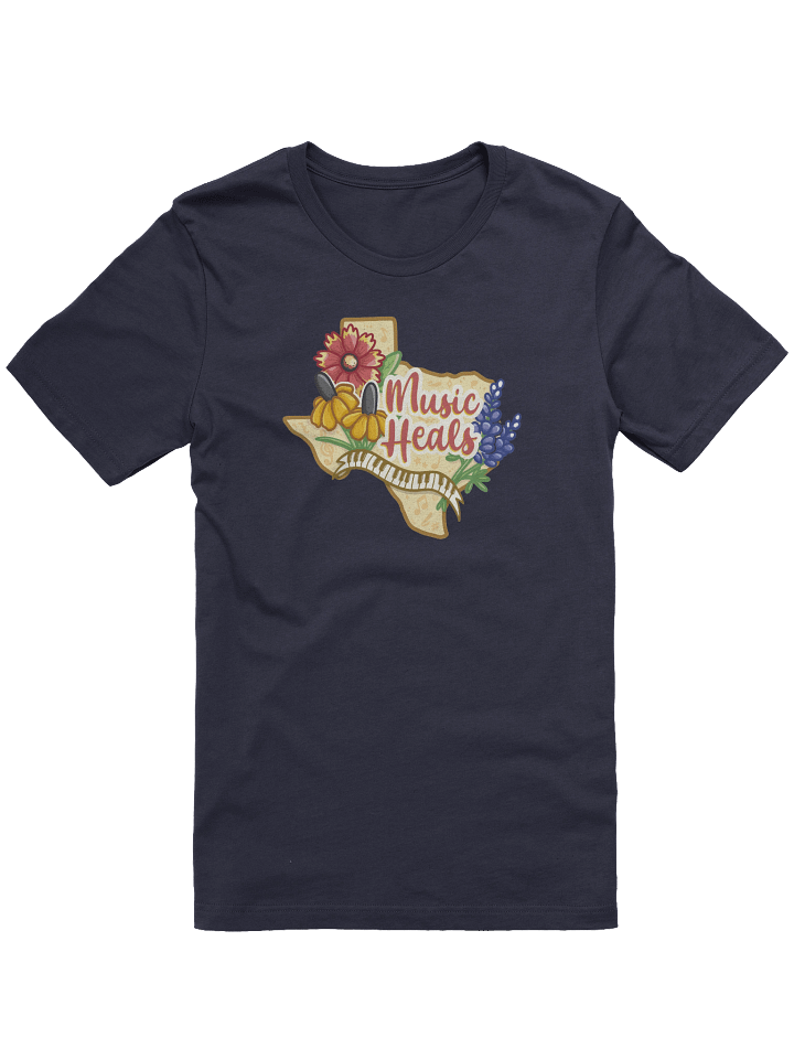 "Music Heals" Cotton T-shirt product image (49)