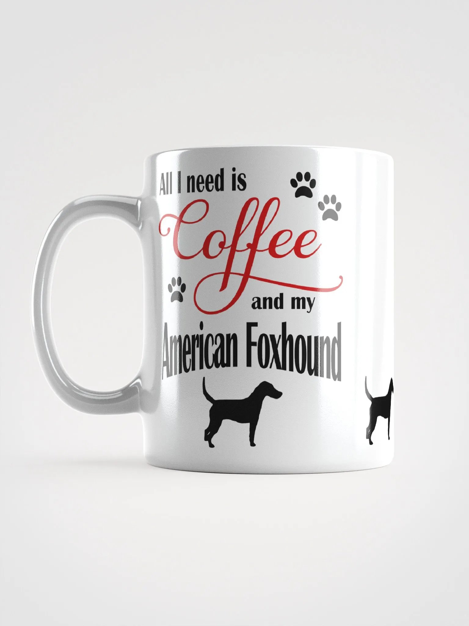 Coffee and my American Foxhound Mug product image (6)