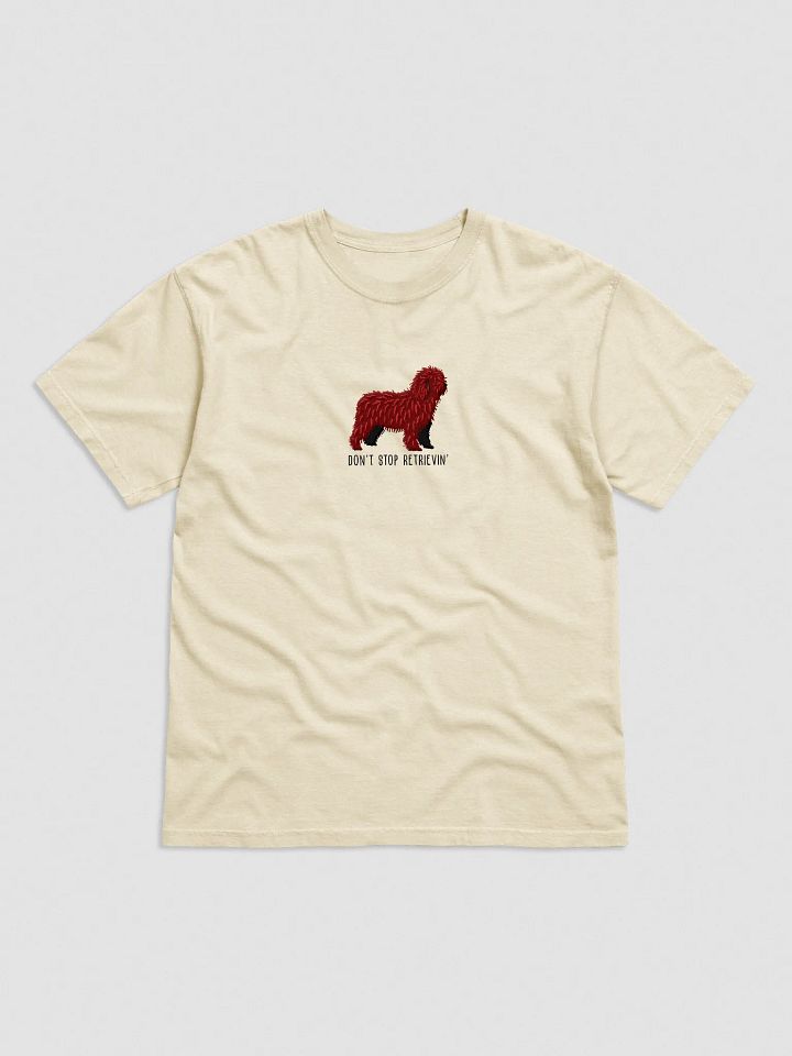 Don't Stop Retrievin' T-Shirt(Embroidered) of a Spanish Water Dog(Chocolate) product image (41)