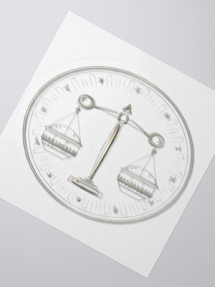 Exclusive Libra-Themed Privacy Window Film - High Opacity Vinyl Stickers (3" x 3" to 5.5" x 5.5") product image (5)