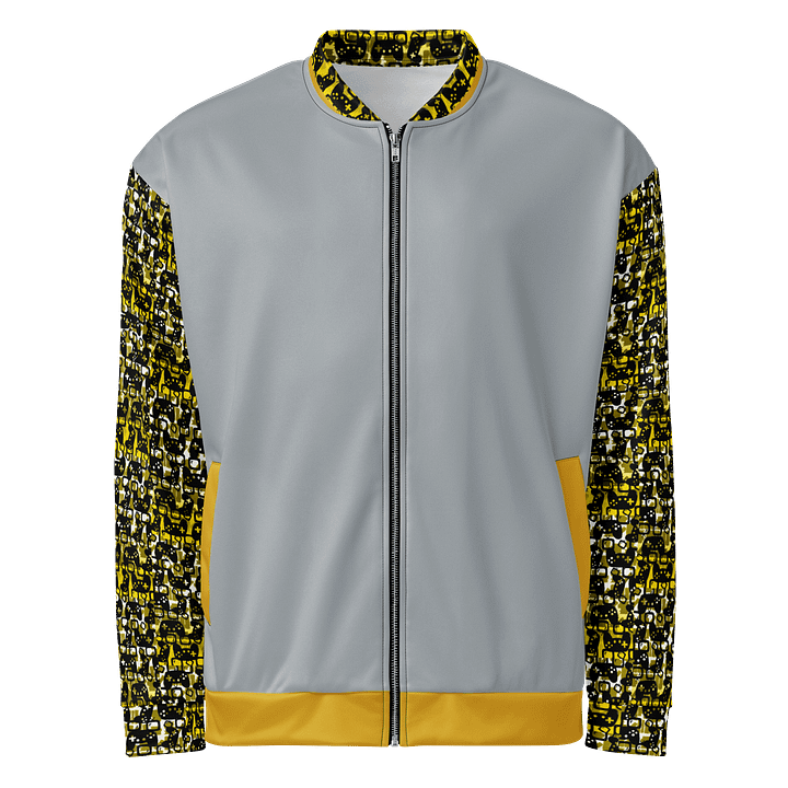 Experience Stories Unisex Bomber Jacket (Gold, Gray, and Black) product image (2)