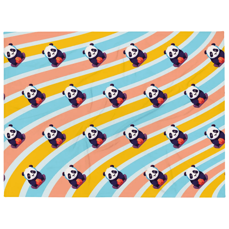 Panda Cookie Throw Blanket product image (1)