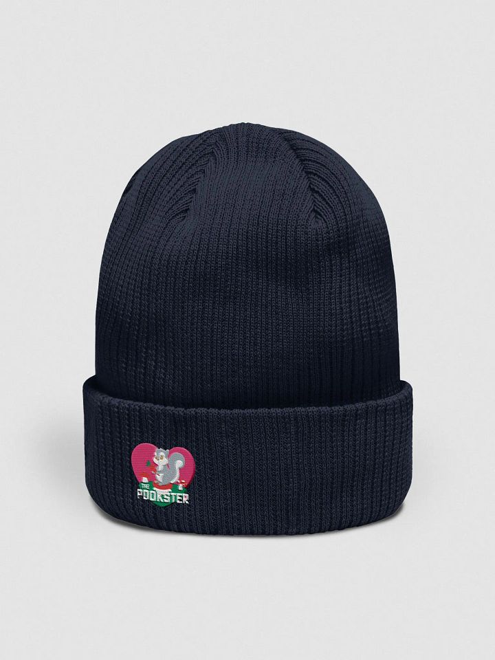 Organic Cotton Embroidered Heartfelt Squirrel Carrot Beanie product image (2)