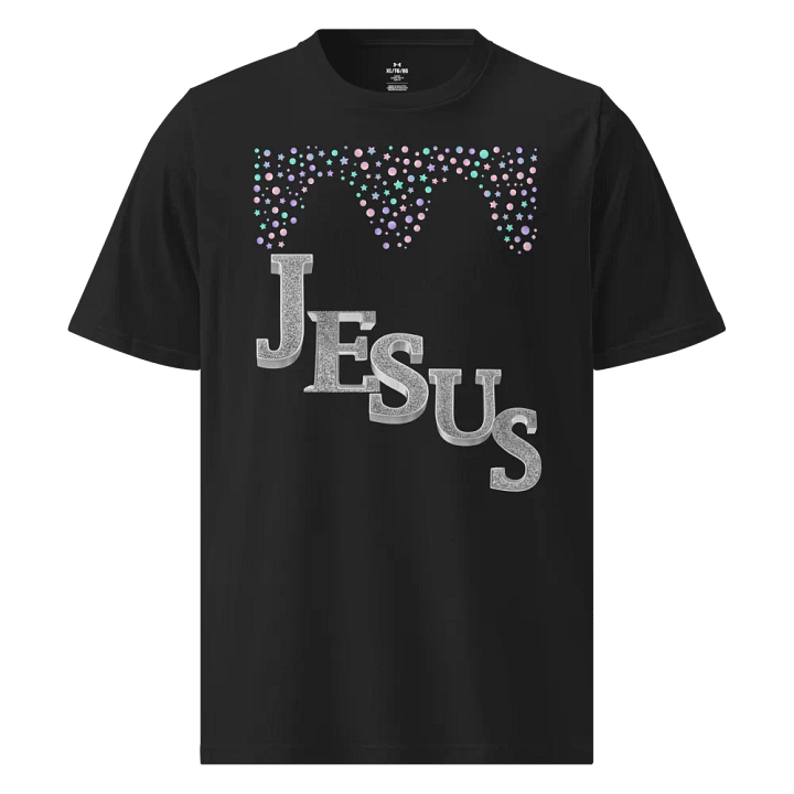 Glittery Jesus Crown Athletic T-Shirt product image (1)