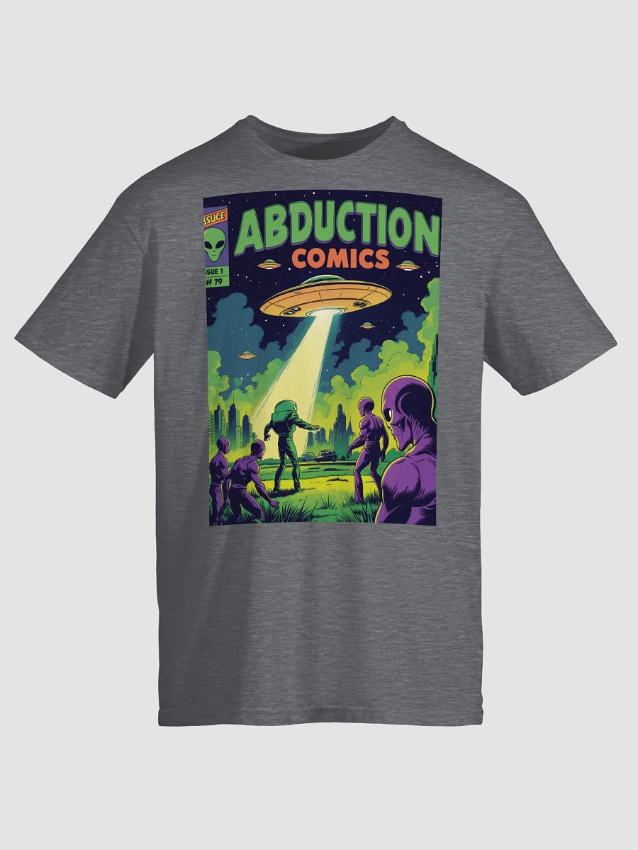 1970s Sci-Fi Comic T-Shirt – Retro Alien Abduction Art product image (7)