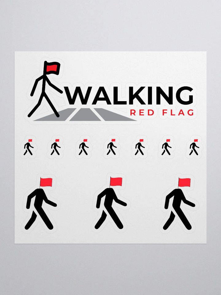 Red Flag Stickers product image (2)