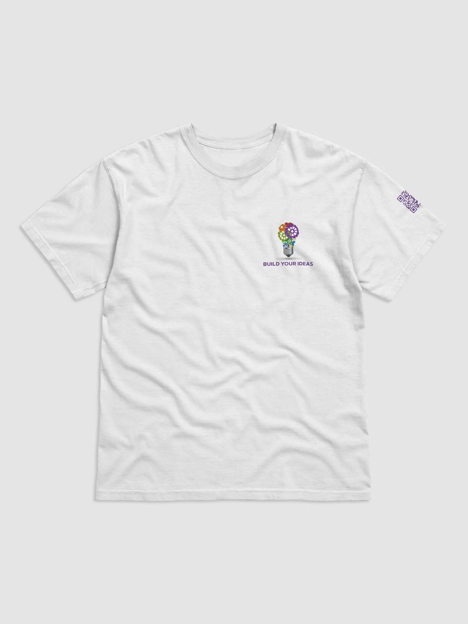 Build Your Ideas T-Shirt Crisp White With Purple product image (1)