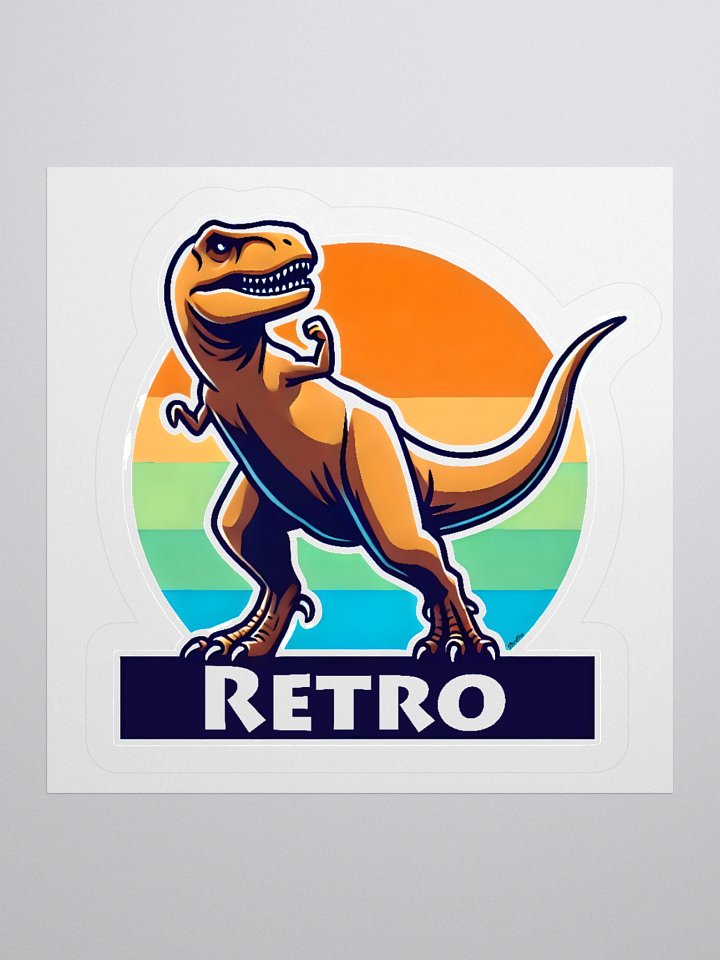 Retro Dinosaur Sticker product image (1)