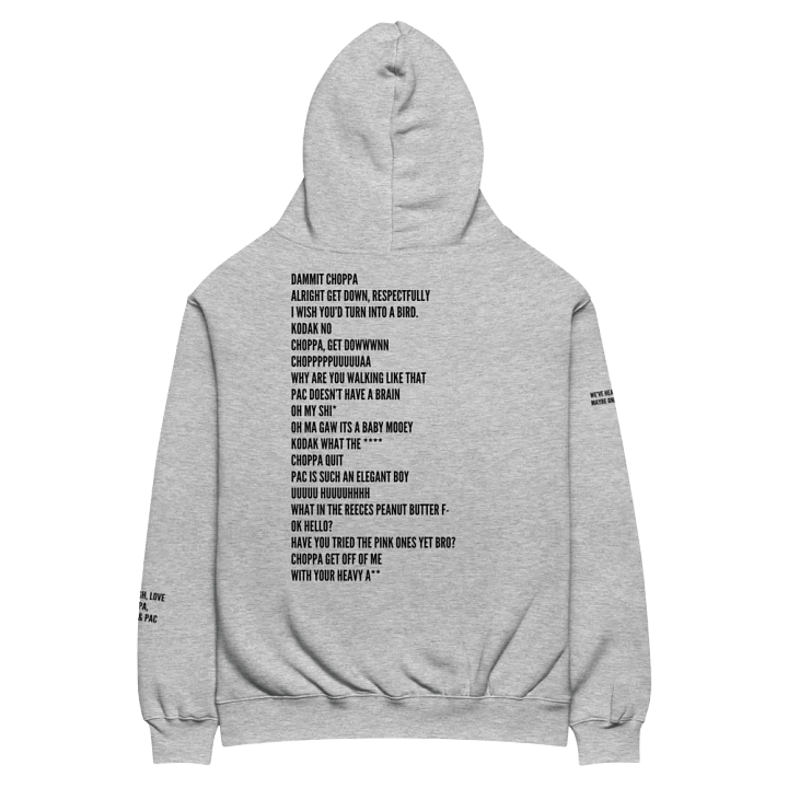 Oversized Hoodie ft. quotes by Lex product image (1)