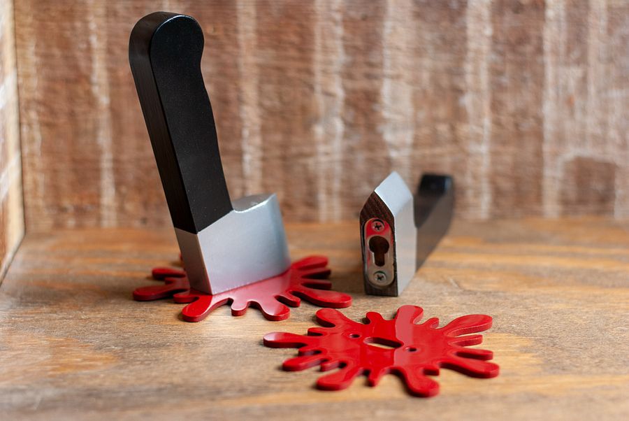 Splatter Knife Hook Set | Wall Mount Hooks for Coat, Jewelry, Towel & Hat product image (8)