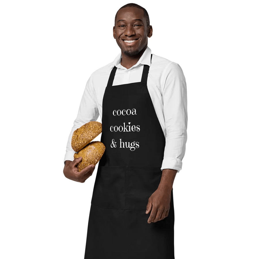 Cocoa Cookies & Hugs - Organic 100% Cotton Apron product image (4)