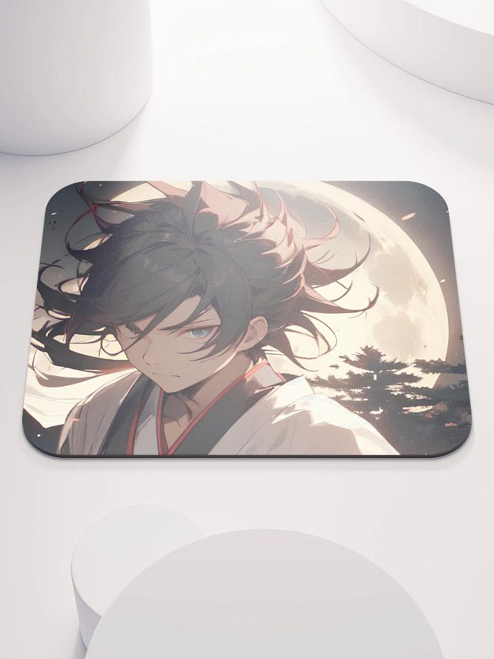 Anime Moonlit Samurai Mouse Pad product image (1)