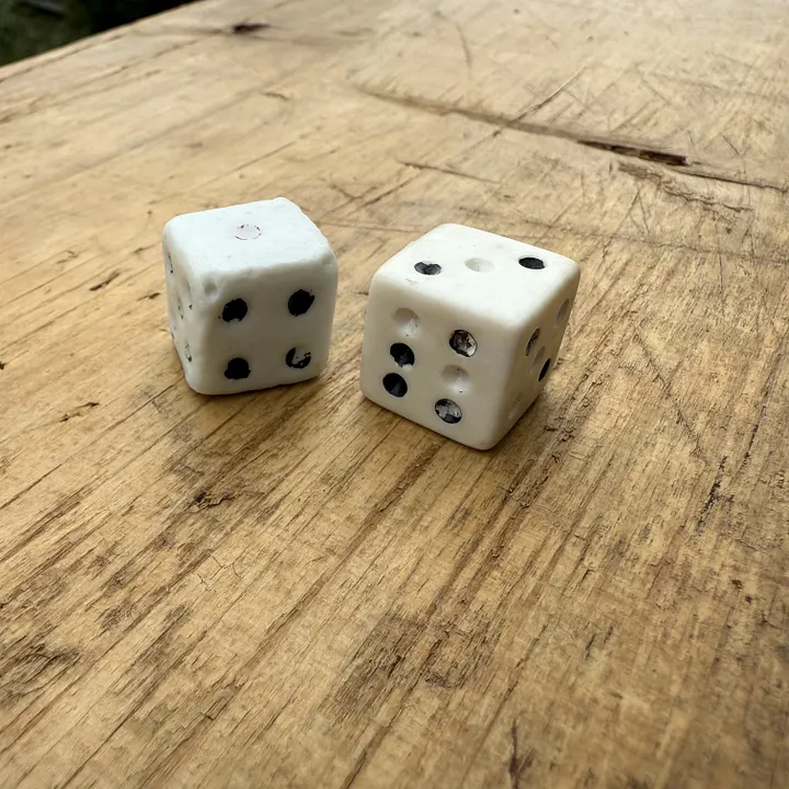 🎎 Handmade Ceramic Dice from Mid-Showa Japan - Japan Antique Roadshow product image (2)