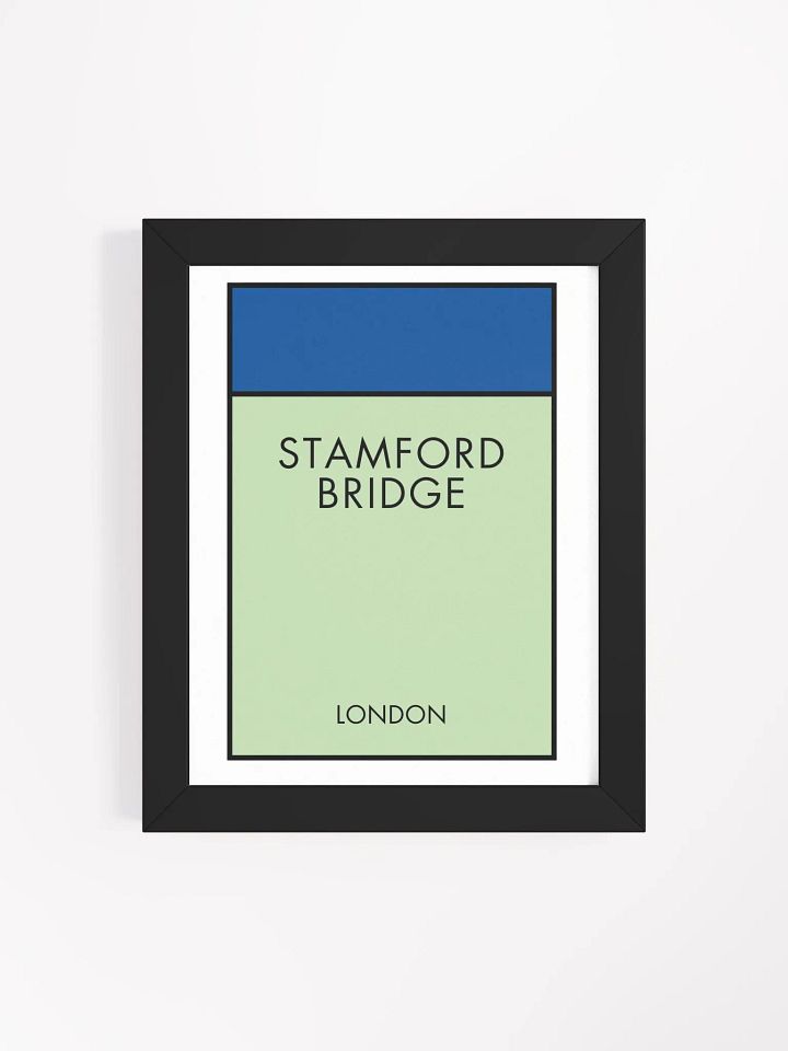 Stamford Bridge London Monopoly Title Art Framed Print product image (2)
