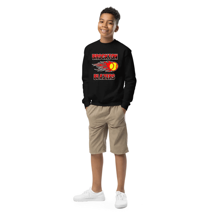 Youth Brockton Blazers Logo Crew Neck Sweatshirt product image (1)