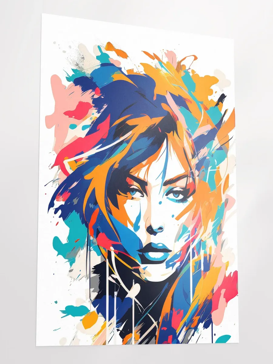 Abstract Woman v10 - Vintage Style Poster - Girly - Large 24x36 Inches product image (3)