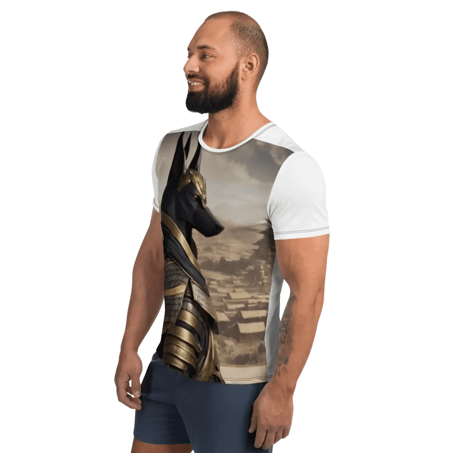 Anubis Warrior All-Over Print Athletic Tee product image (3)