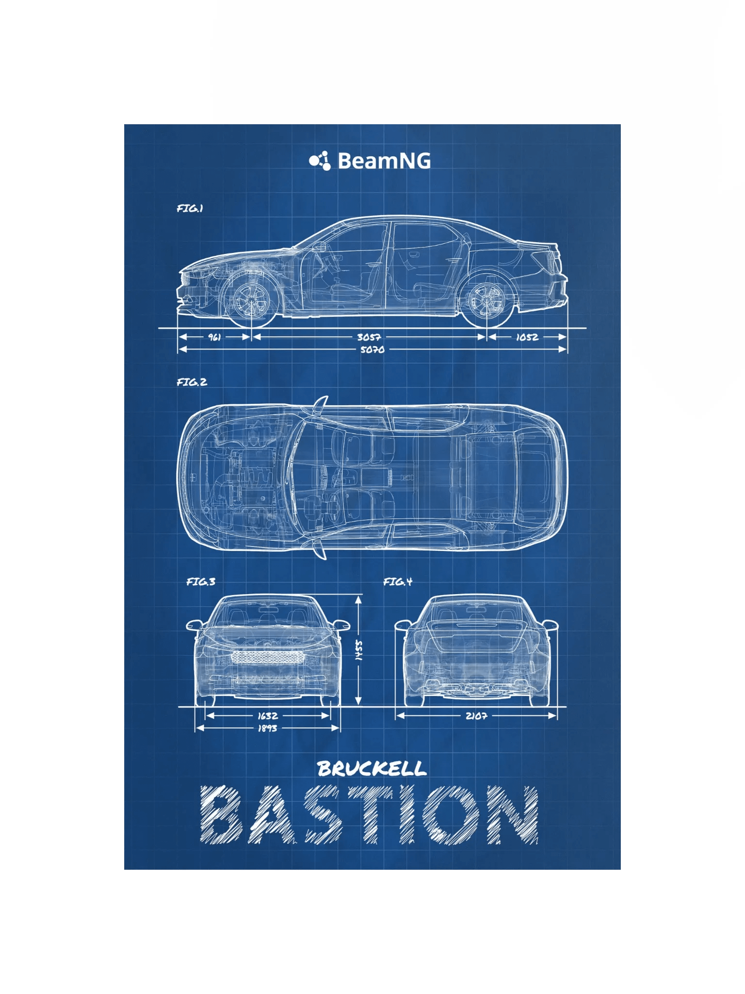 Bruckell Bastion Blueprint Poster product image (2)