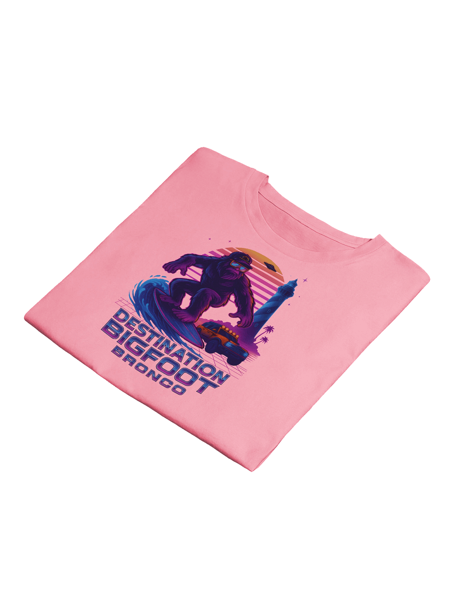 Destination Bigfoot Bronco Synthwave Women's Crop Top (Multiple Colors Available) product image (4)