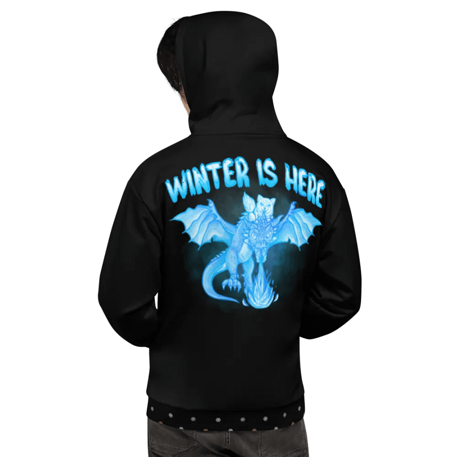 Black Winter is Here Hoodie - back product image (1)