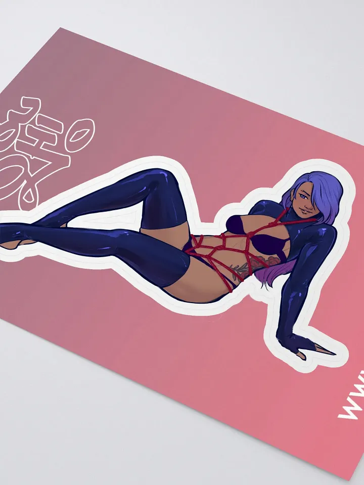 Latex & Shibari Pinup Sticker product image (2)