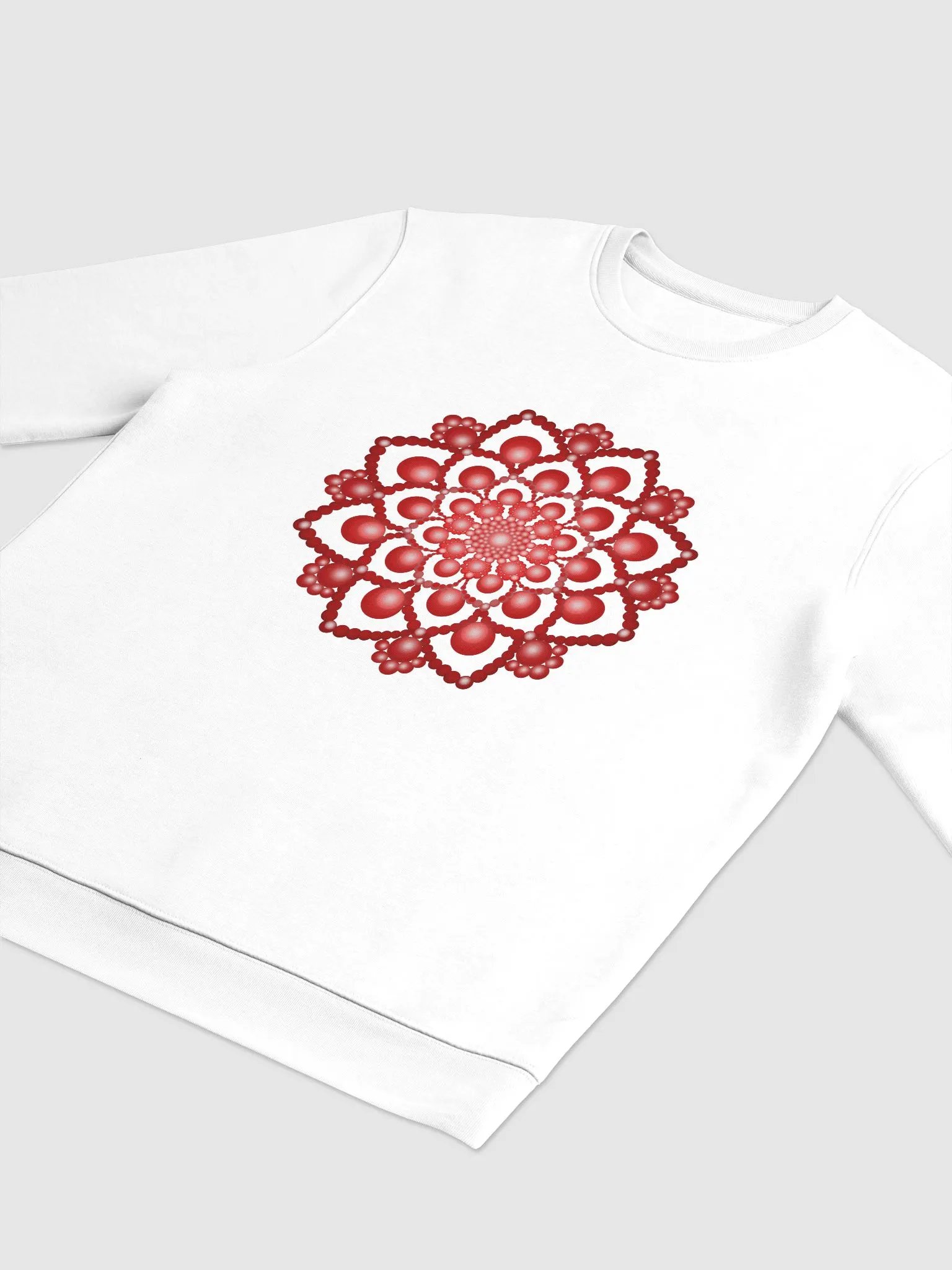 Red Dot Mandala Unisex Eco Sweatshirt product image (3)