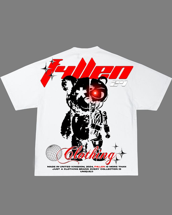 White F4llen Bear T-Shirt product image (1)