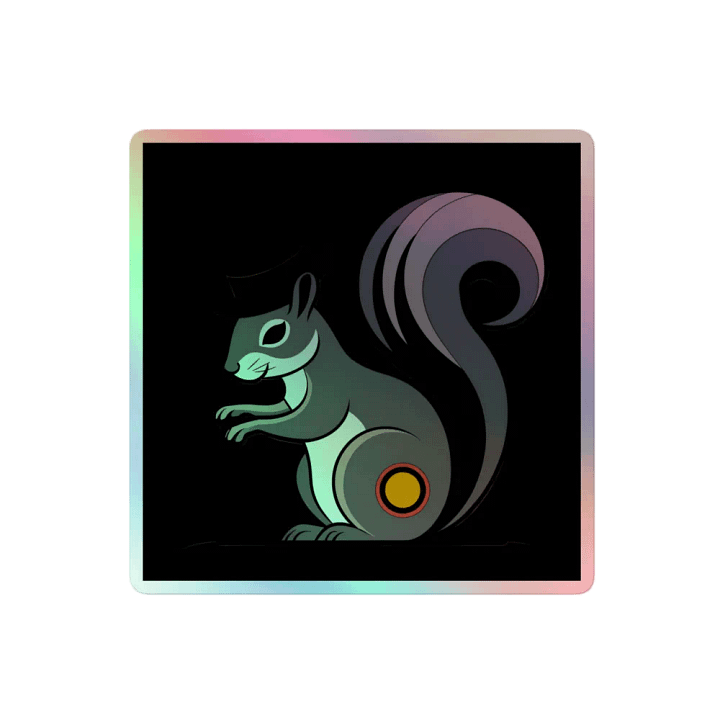 Whimsical Squirrel Top Hat Sticker Set product image (2)