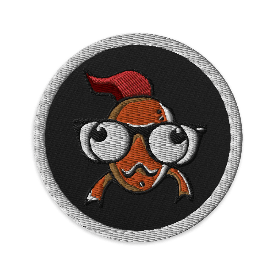FEESH Logo Circle Patch [white border] product image (1)