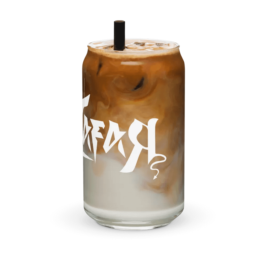 RafaZafar Logotext Can Glass (white) product image (12)