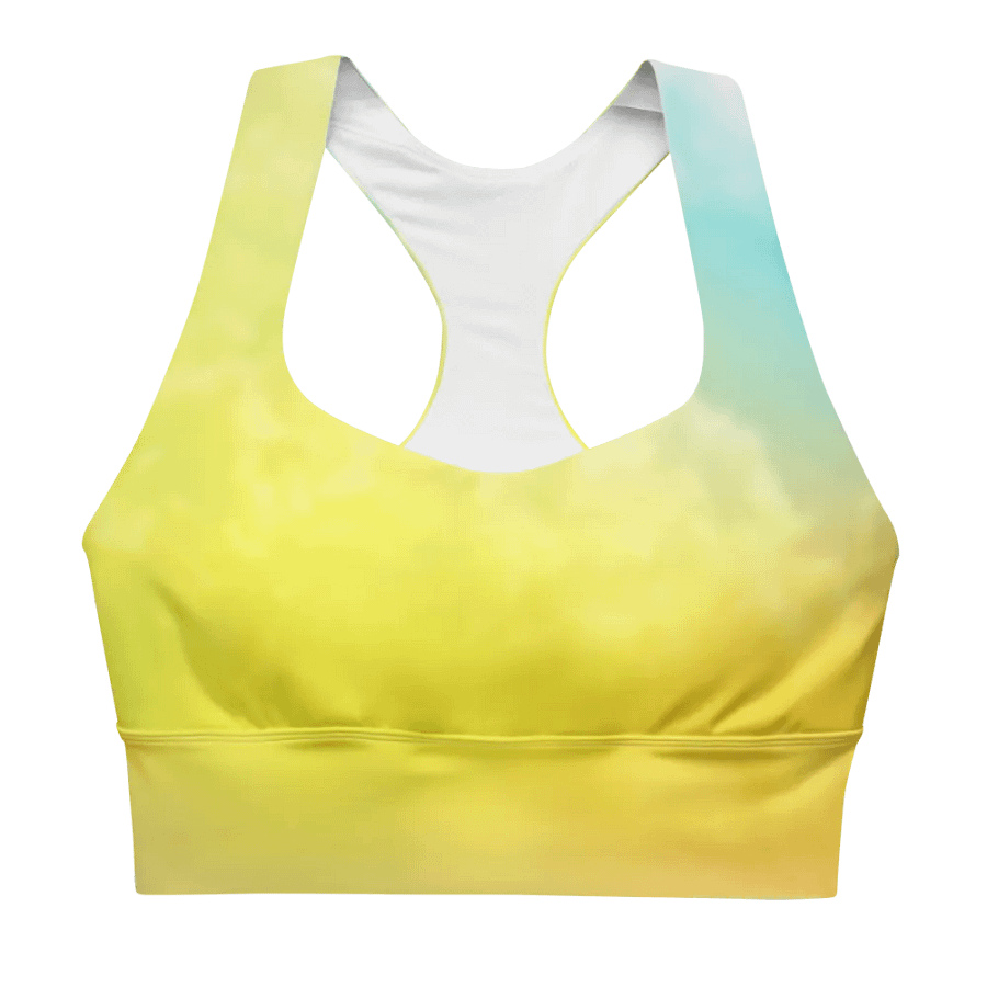 Blur cloud rainbow Design Longline Sports Bra - v9 product image (8)