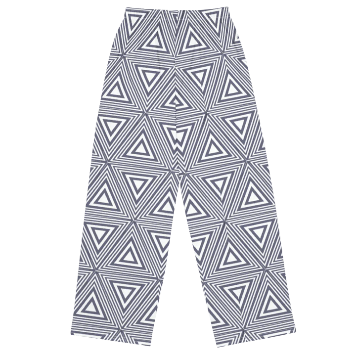 Gray Triangles Wideleg Pants product image (1)