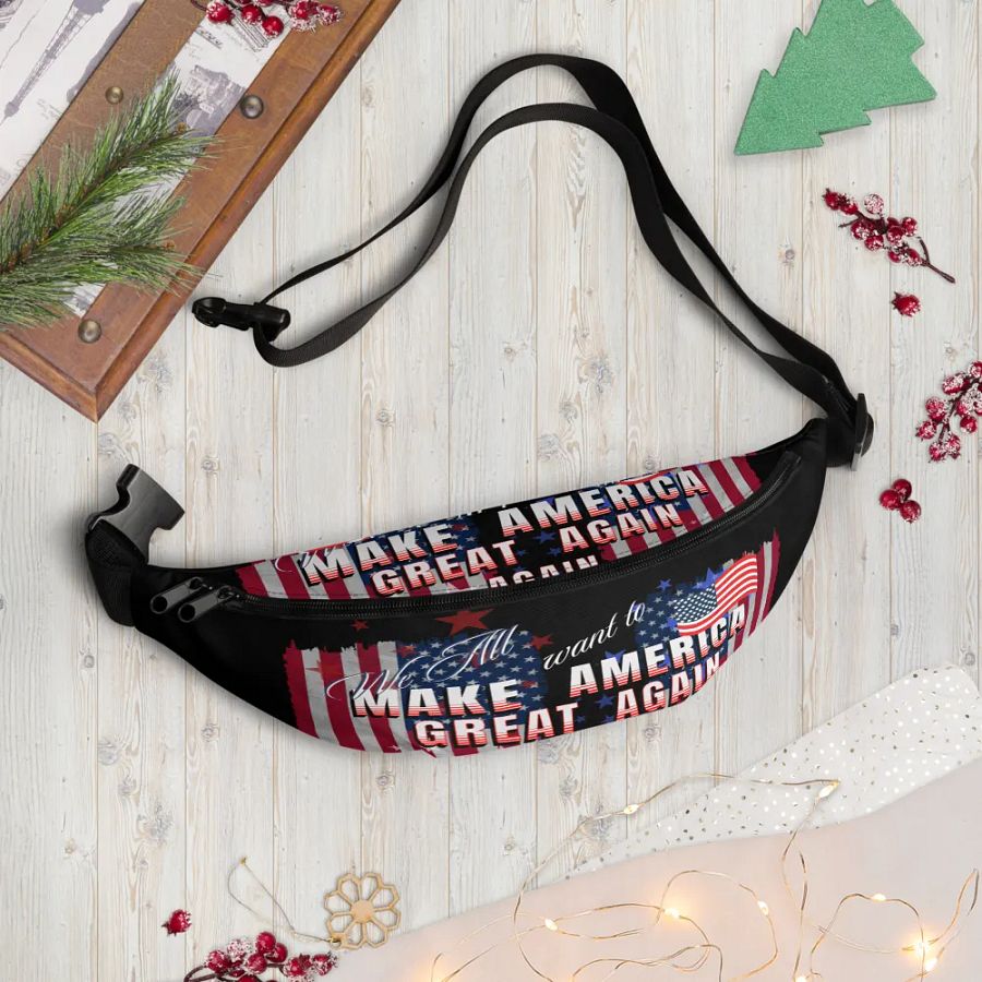 Patriotic All-Over Print Fanny Pack for Trum dads friends moms product image (11)