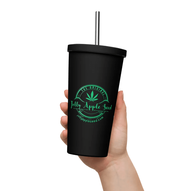 Jolly Apple Seed Insulated Tumbler: Sip in Style!