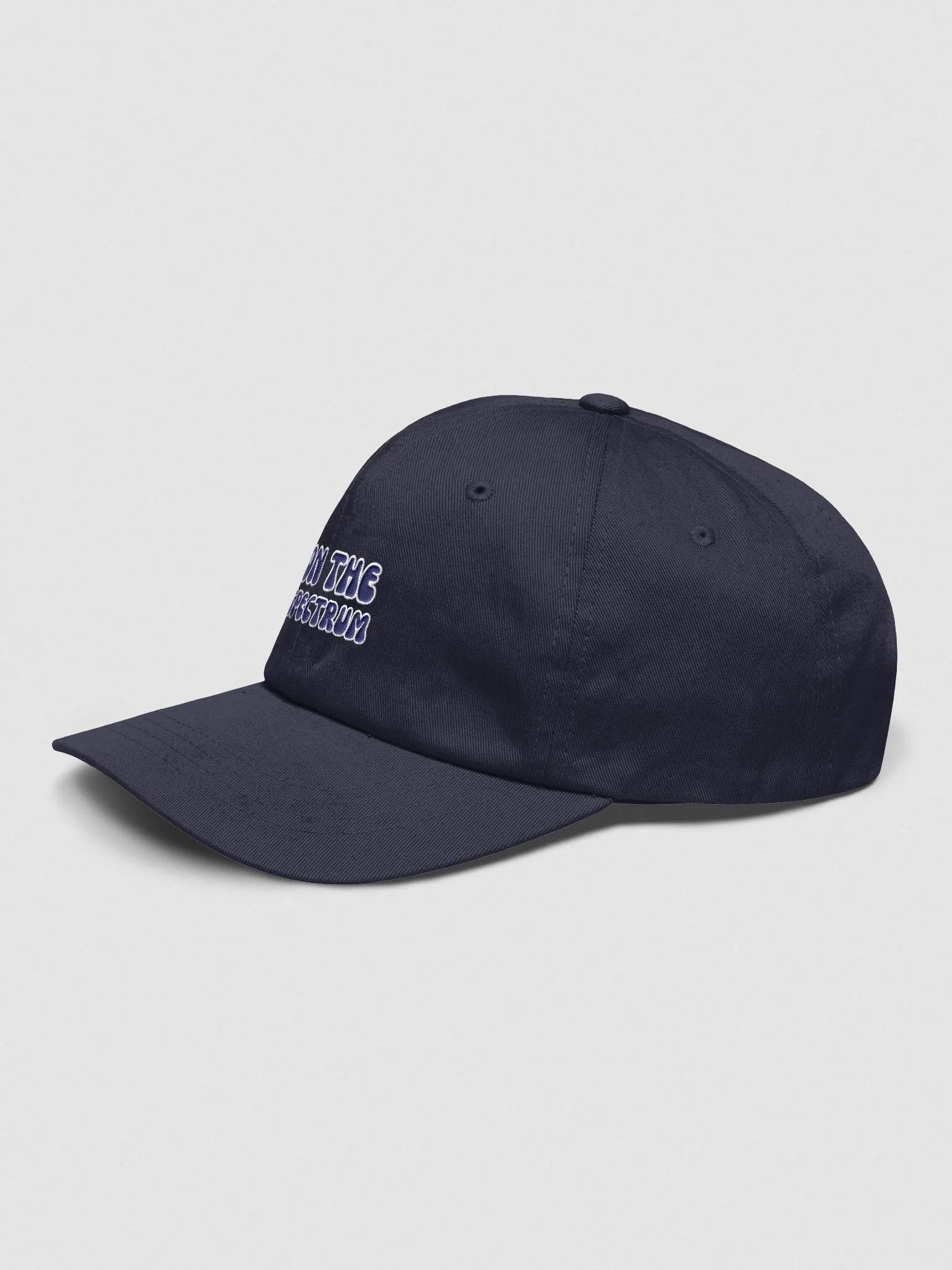 ON THE SPECTRUM (navy) groovy lined design embroidered classic dad hat product image (19)