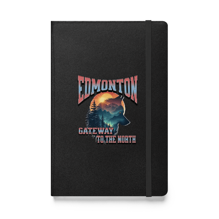 Edmonton Gateway To The North Wolf Wilderness Spirit Hardcover Notebook product image (1)